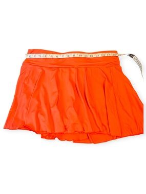 XXL Bright Orange Tennis Skirt - Flowy Active Skort